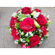 Bouquet bulles 16 roses avec support humide