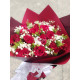 Taille XL d'un rouge vif 50 cm (17 tiges)