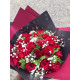 Taille XL d'un rouge vif 50 cm (22 tiges)